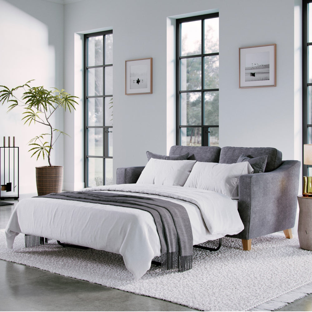 The Great Sofa Company    Grey The Elton Sofa Bed Steel in Size Extra Medium, BrandAlley
