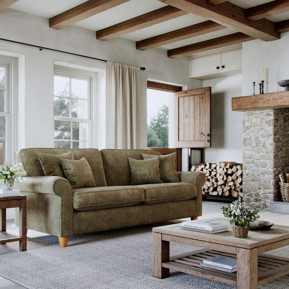The Great Sofa Company   Abingdon Large Sofa Winter Moss in Size Large, BrandAlley