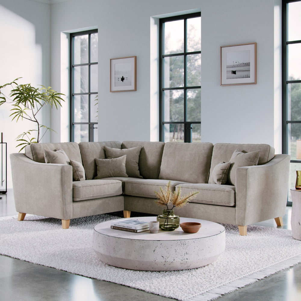 The Great Sofa Company    Beige The Elton Left Hand Corner Sofa Stone in Size Extra Medium, BrandAlley