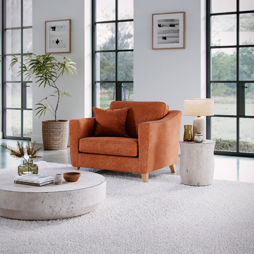The Great Sofa Company    Orange The Elton Snuggle Chair Terracota in Size Extra Medium, BrandAlley