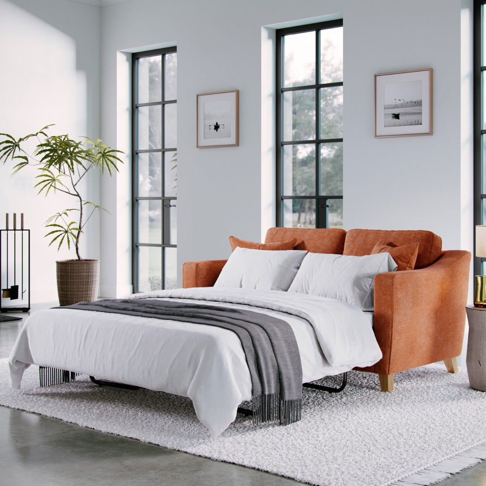 The Great Sofa Company   The Elton Sofa Bed Terracota in Size Extra Medium, BrandAlley