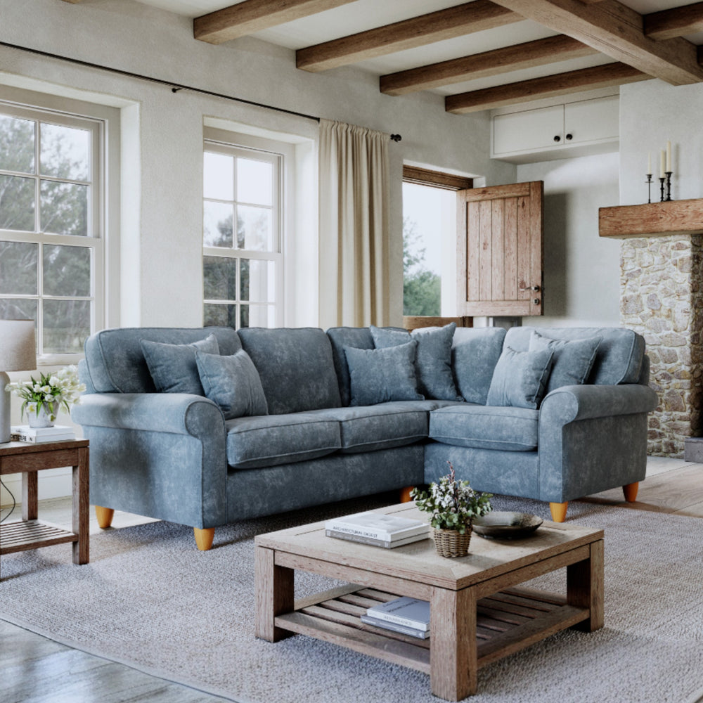 The Great Sofa Company   Abingdon Right Hand Corner Sofa Steel in Size Extra Medium, BrandAlley