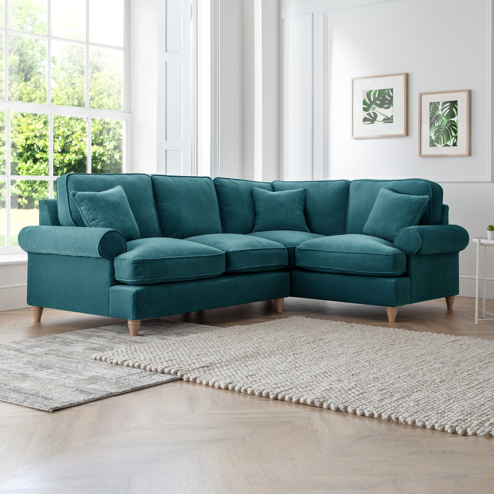 The Great Sofa Company   The Bromfield Right Hand Corner Sofa   Emerald in Size Extra Medium, BrandAlley
