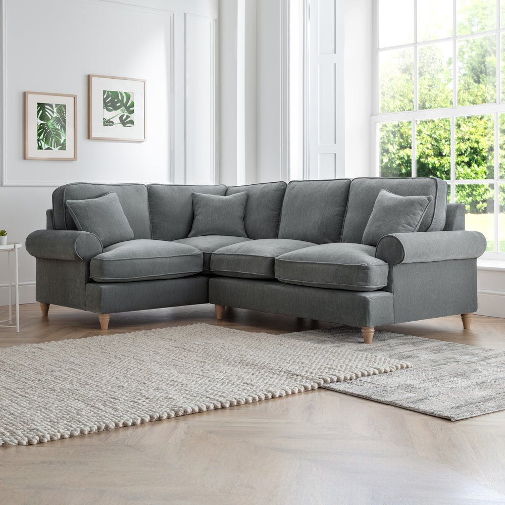 The Great Sofa Company    Charcoal The Bromfield Left Hand Corner Sofa in Size Extra Medium, BrandAlley