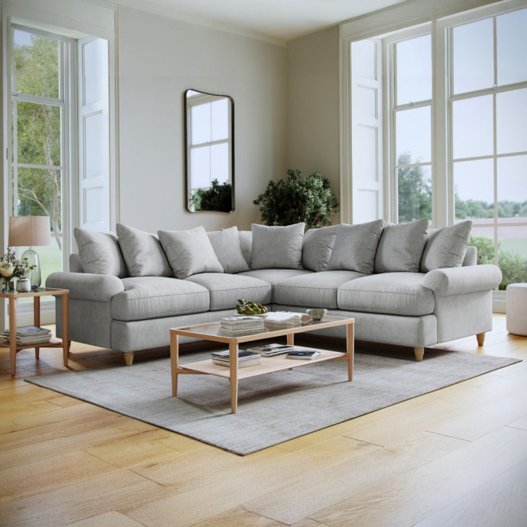 The Great Sofa Company   Brentwood Large Corner Sofa Ashen in Size Large, BrandAlley