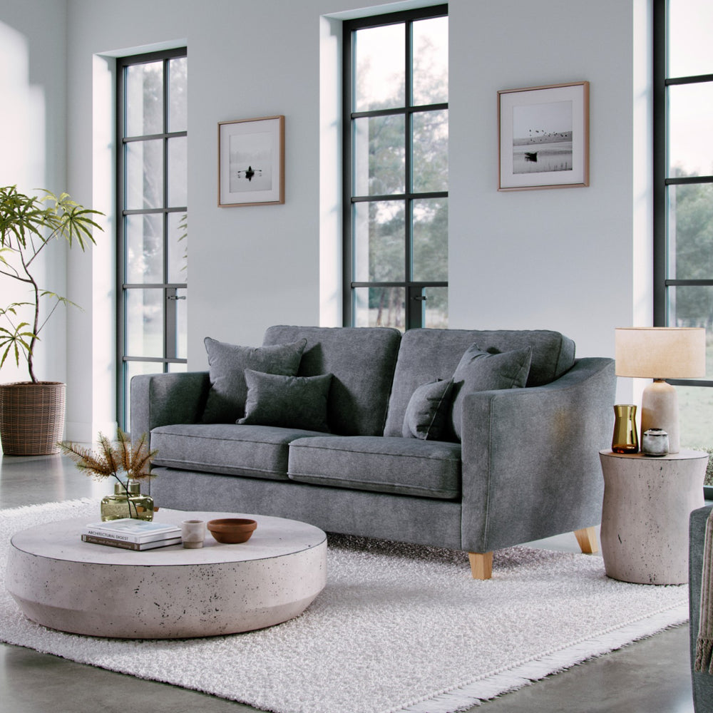 The Great Sofa Company    Grey The Elton Medium Sofa Steel in Size Medium, BrandAlley