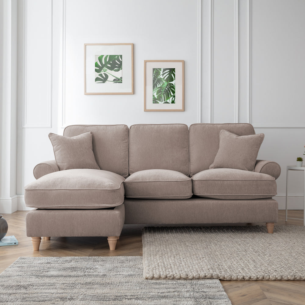 The Great Sofa Company    Beige The Bromfield Left Hand Chaise Sofa Putty in Size Extra Medium, BrandAlley