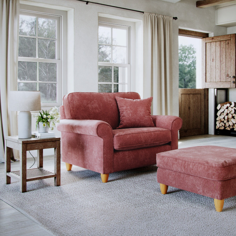 The Great Sofa Company    Orange Abingdon Snuggle Chair Deep Terra in Size Extra Medium, BrandAlley