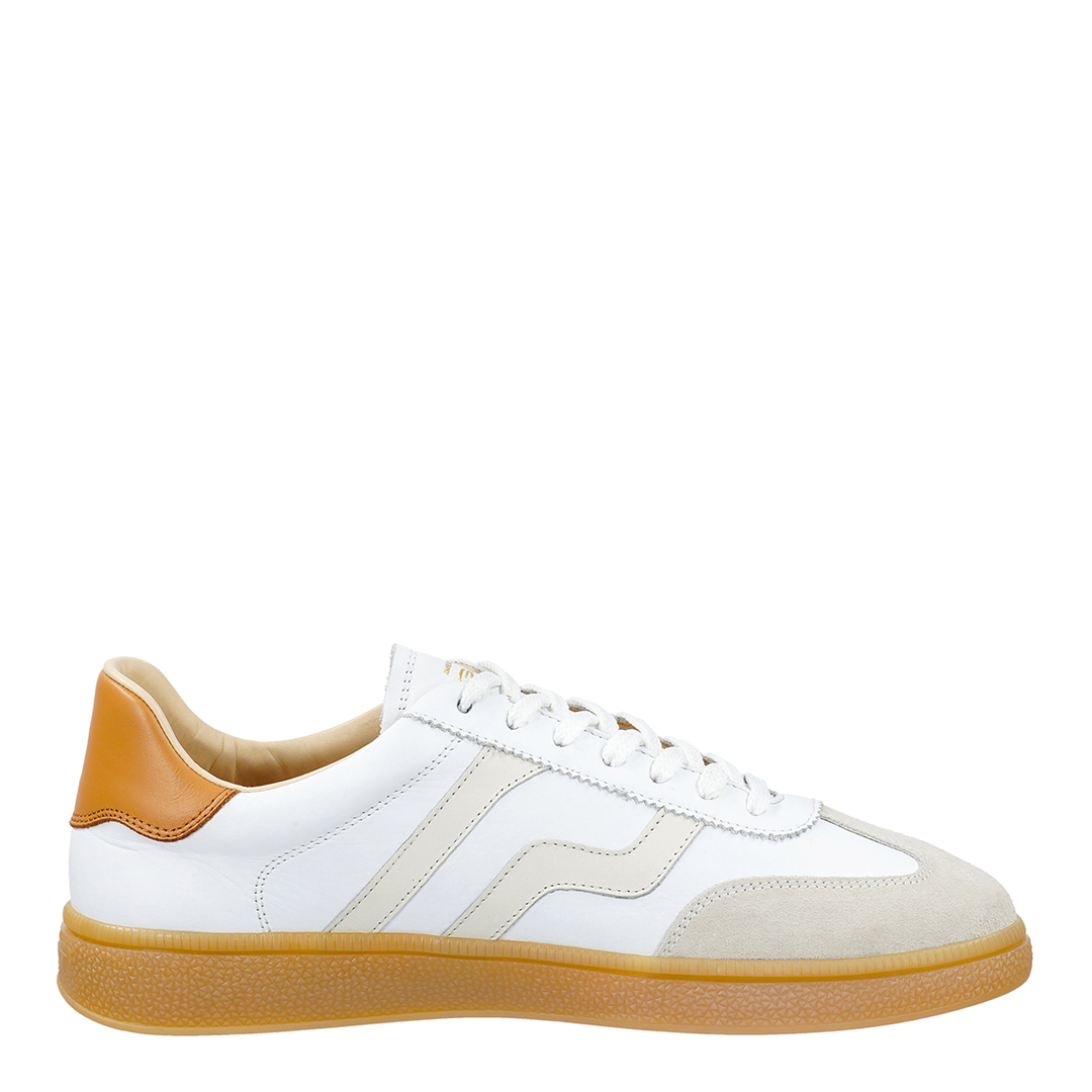 Gant Men's   White  Leather Cuzmo Trainer in Size 8, BrandAlley