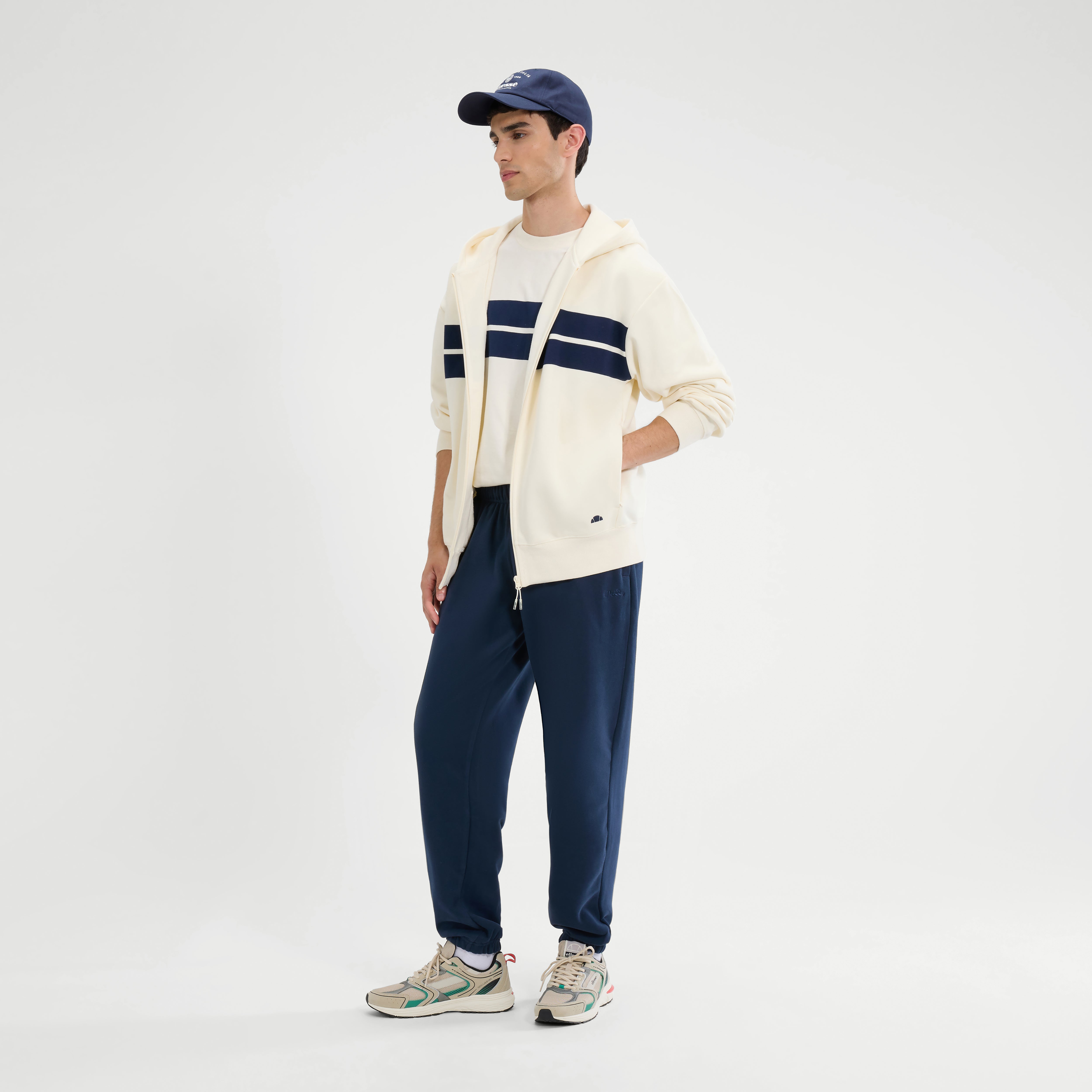 Ellesse Men's   Ivory Delenas Fz Hoodie in Size M, BrandAlley