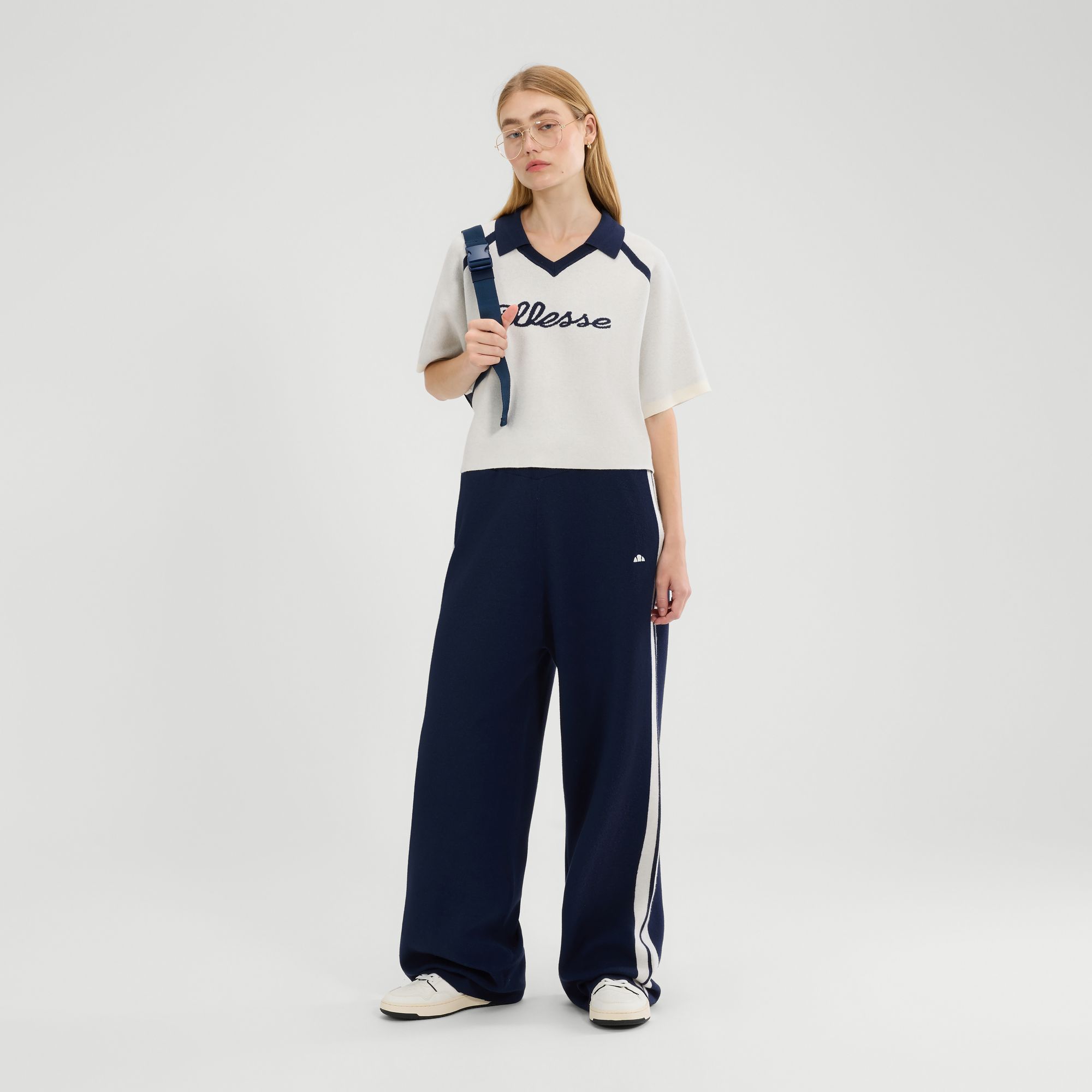 Ellesse Women's   Ivory Brunelli Knitted Polo in Size 12, BrandAlley