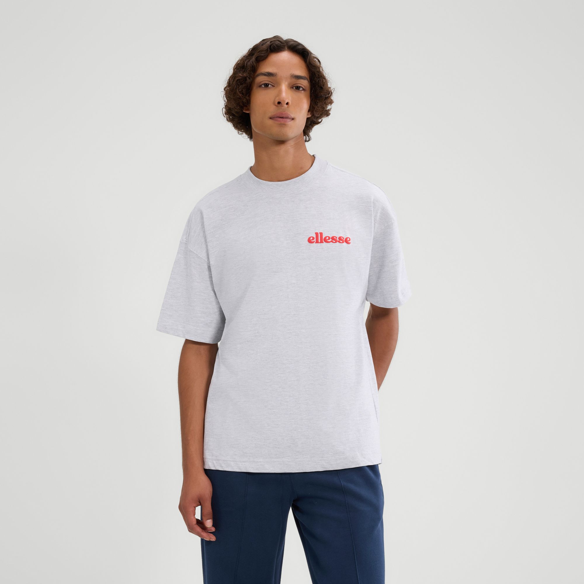 Ellesse Men's   Light Grey Entriamo Tee in Size XS, BrandAlley