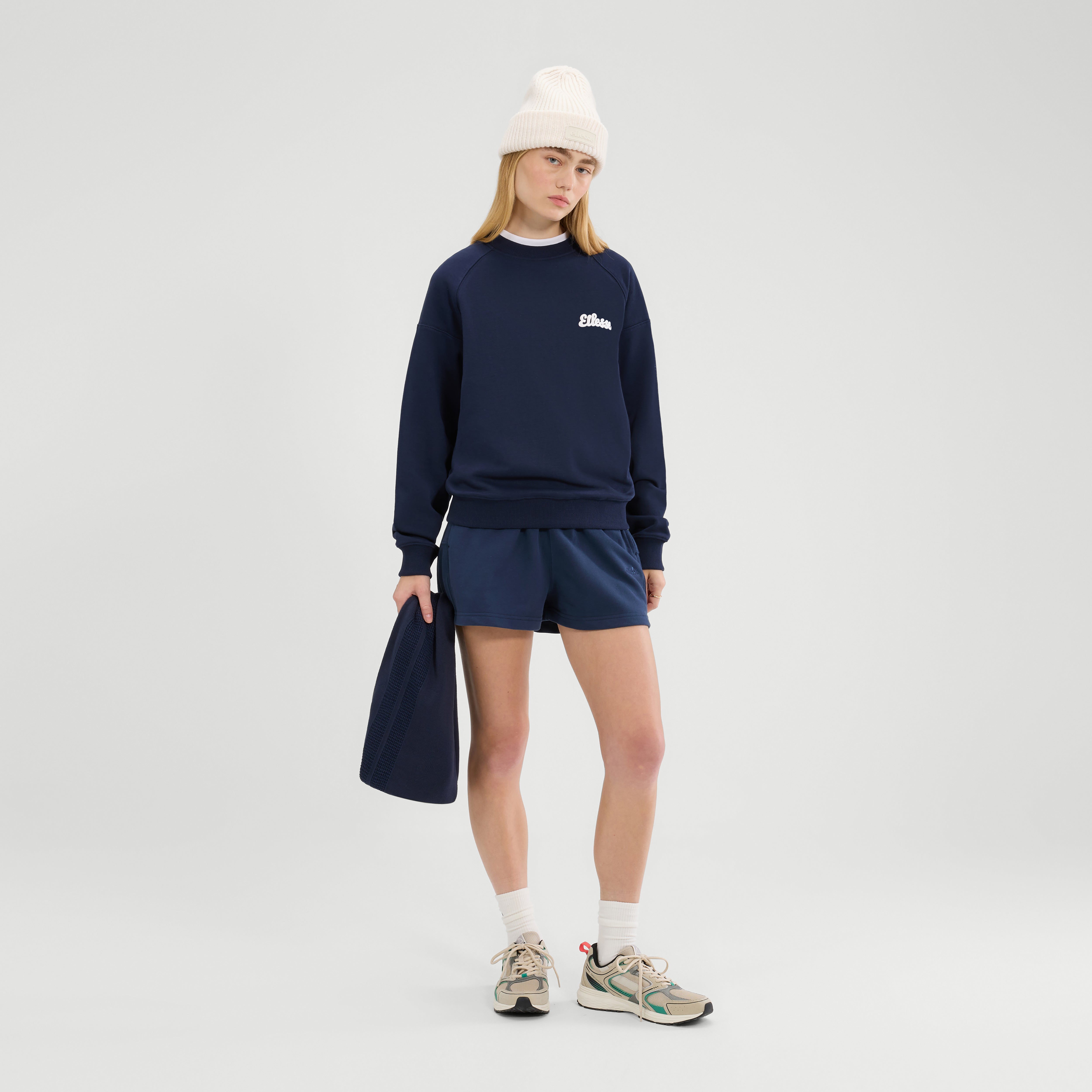 Ellesse Women's   Navy Lo Sbuffo Sweatshirt in Size 12, BrandAlley