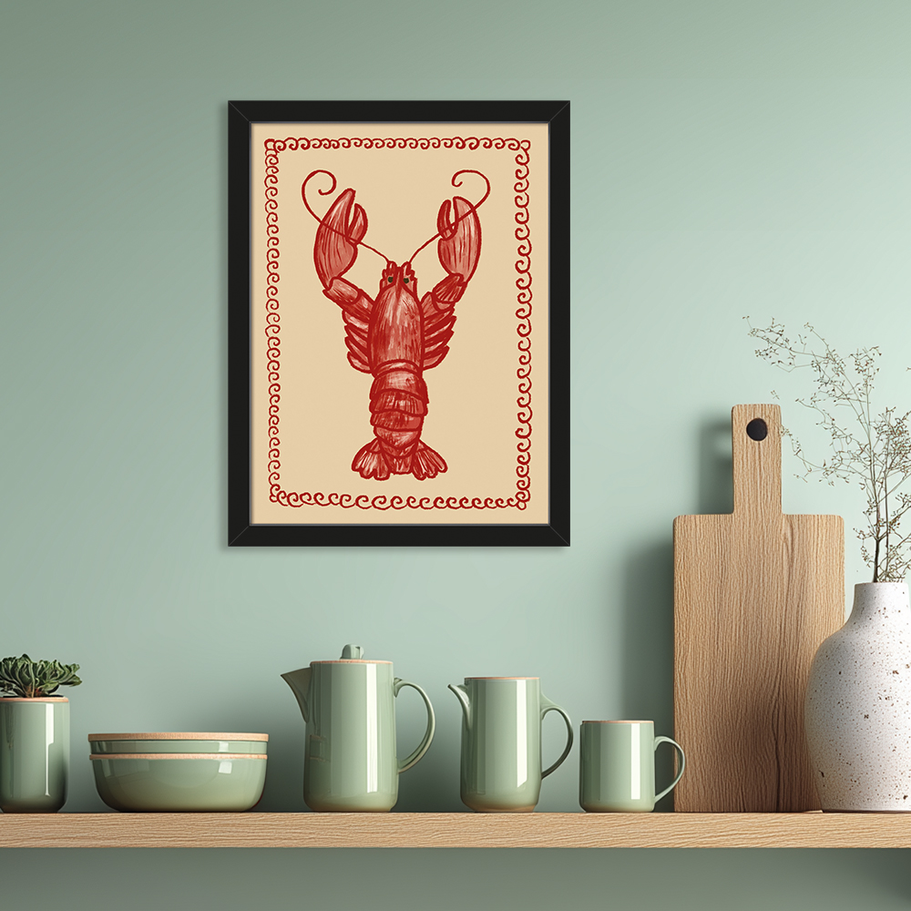 The Art Group   Studio Dolci 'Aragosta' Preframed Art Print 30x40cms , BrandAlley