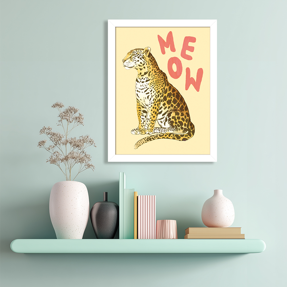 The Art Group   Studio Dolci 'Meow II' Preframed Art Print 30x40cms , BrandAlley