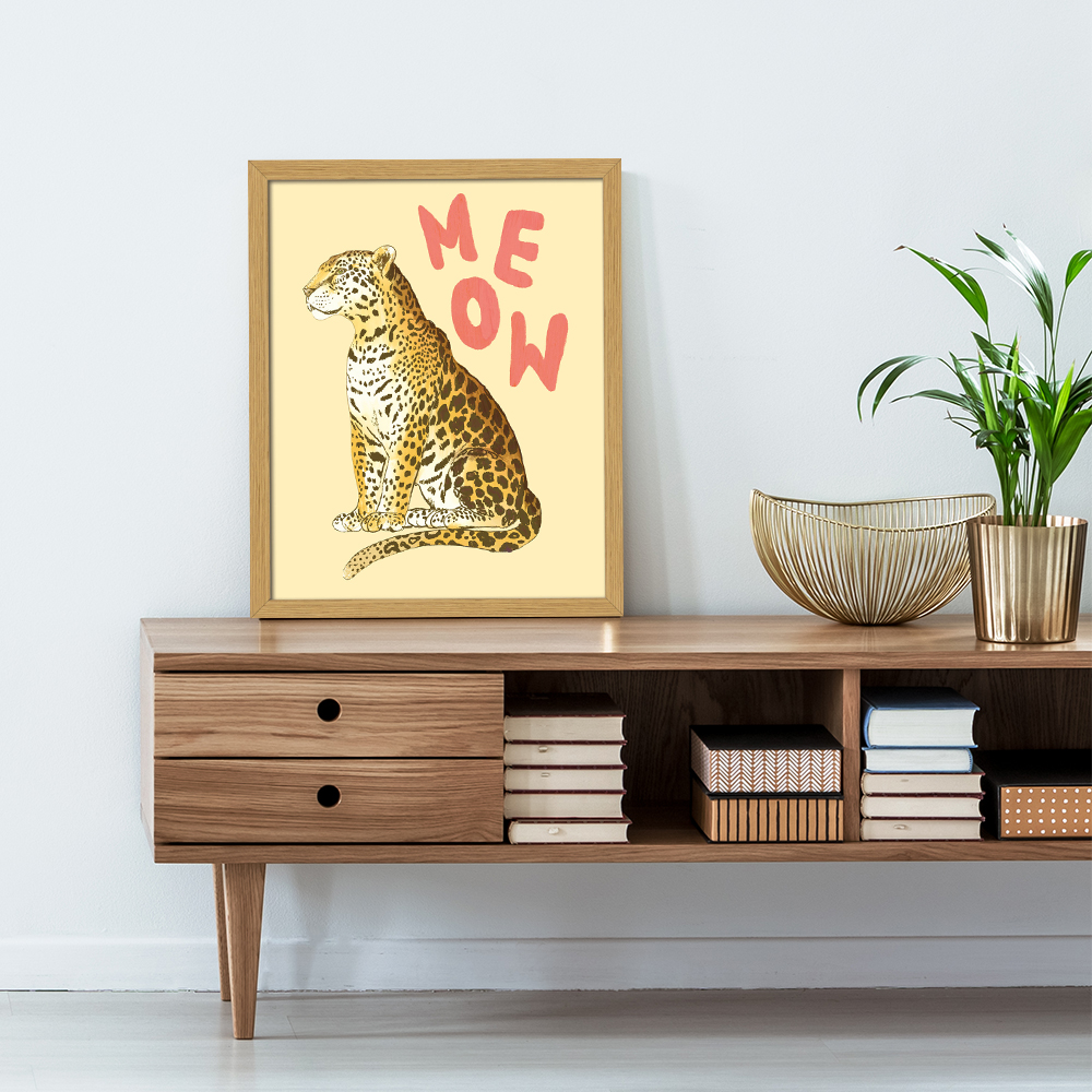 The Art Group   Studio Dolci 'Meow II' Preframed Art Print 40x50cms , BrandAlley