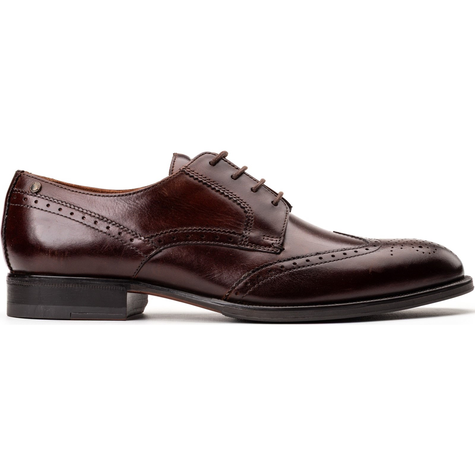 Base London Men's   Brown Bell Brogue Shoe in Size 6, BrandAlley