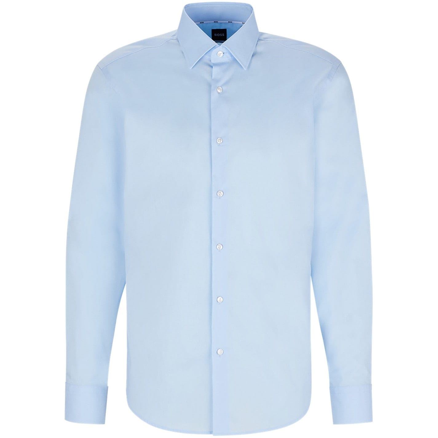 BOSS Men's   Blue Joe Regular Fit Stretch Cotton Shirt in Size 16, BrandAlley
