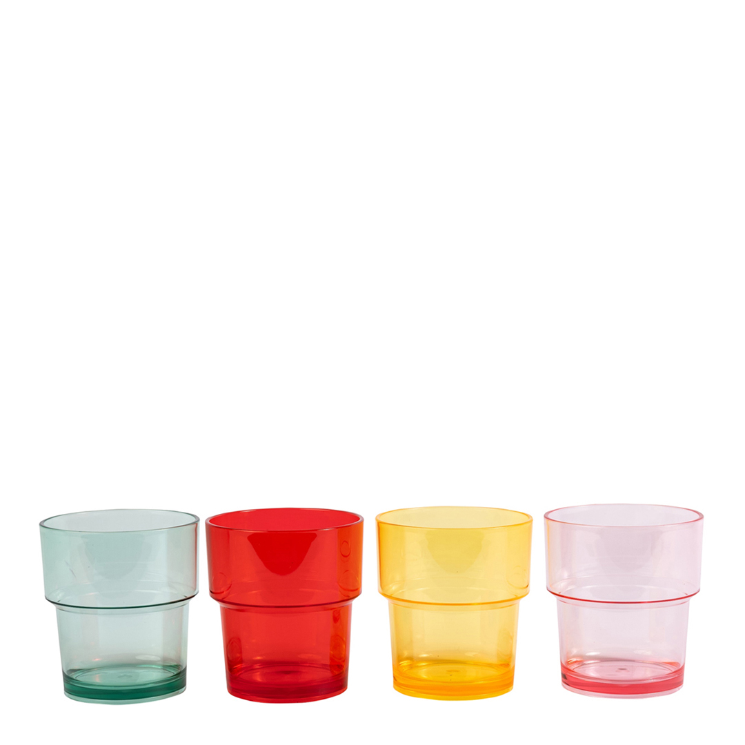 Beau & Elliot     Strawberries & Cream  Stacking Tumblers in Size Set of 4, BrandAlley