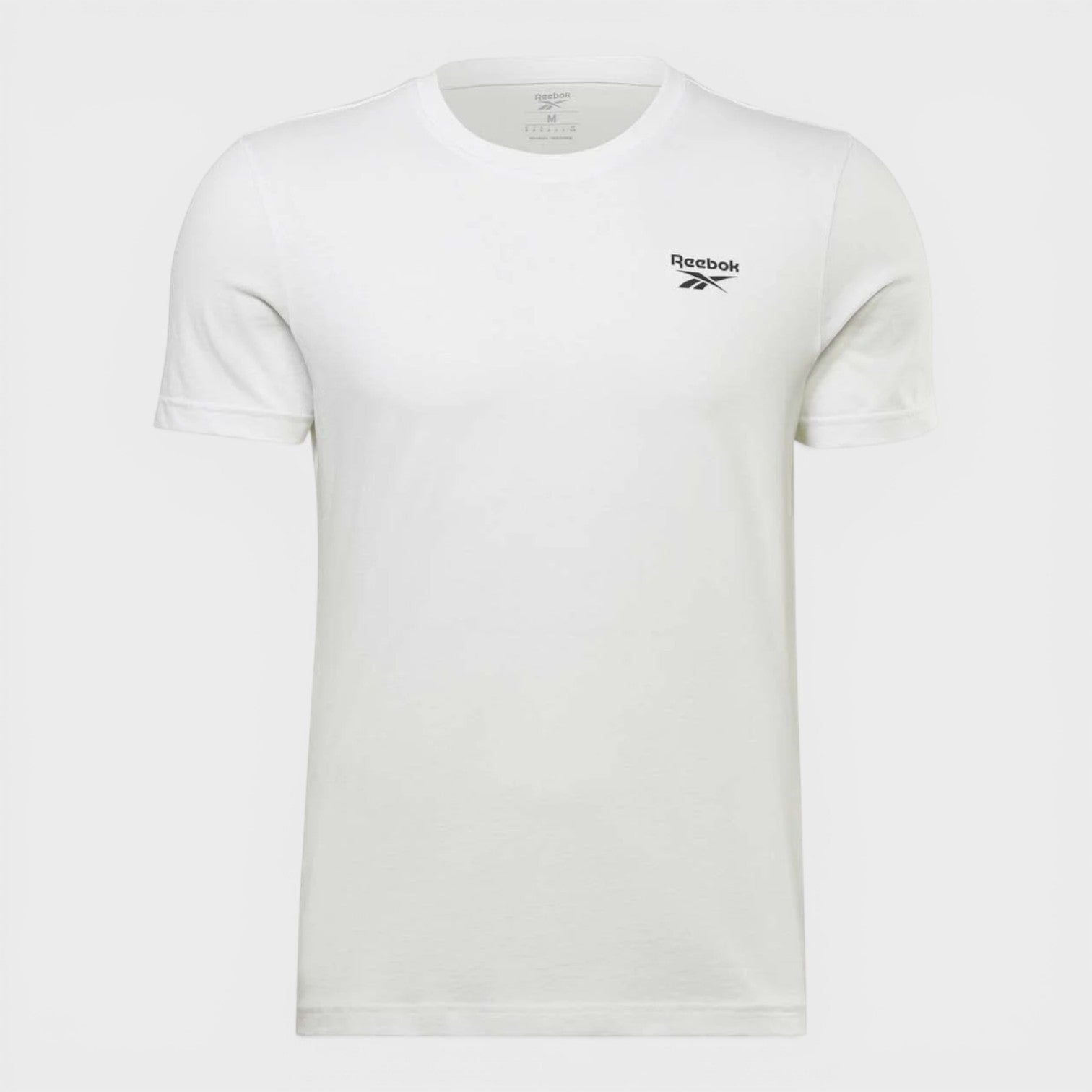 Reebok Men's  Logo Short Sleeve Tee Black White in Size S, BrandAlley
