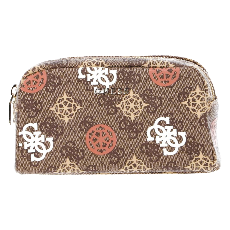 Guess Men's  Double Compartment Toiletry Travel Bag Logo 4G Brown PW7446P , BrandAlley