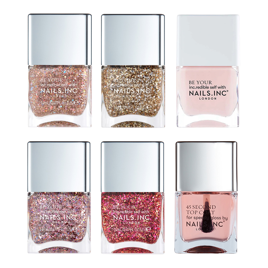 Nails Inc     X Brandalley - Super Sequins 6-Piece Nail Polish Set (Value £90), BrandAlley