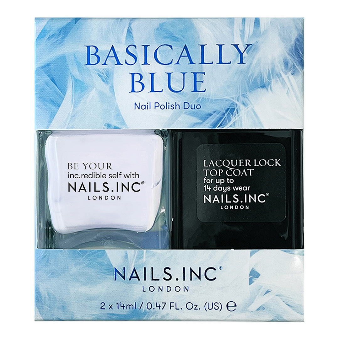 Nails Inc     Basically Blue Nail Polish Duo (Value £16) in Size 14, BrandAlley