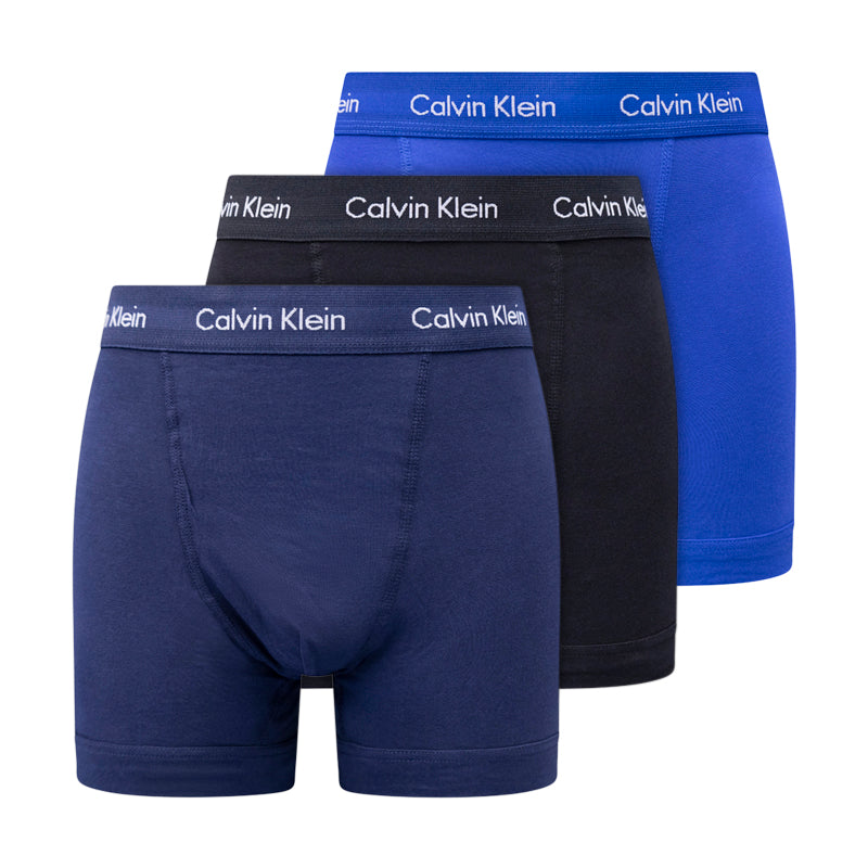 Calvin Klein Men's  Cotton Stretch Trunks pack 3 Pack  in Size S, BrandAlley