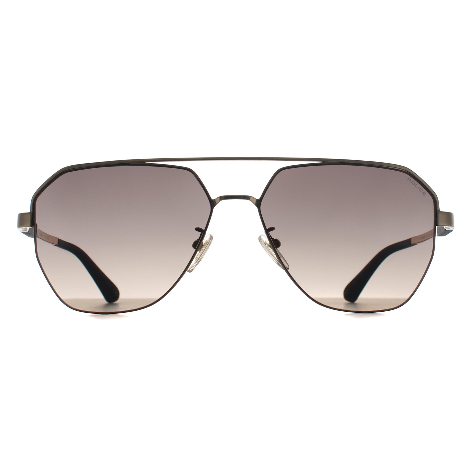 Police Men's   Gold Pilot Male Grey Gradient Splp30 Ranger 1 Sunglasses , BrandAlley