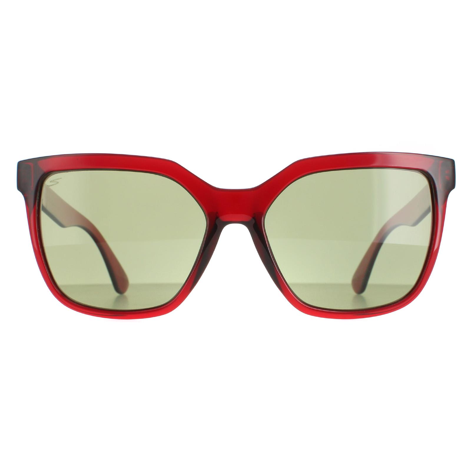 Serengeti Women's  Square Female Red Green Photochromic Wakota Sunglasses , BrandAlley