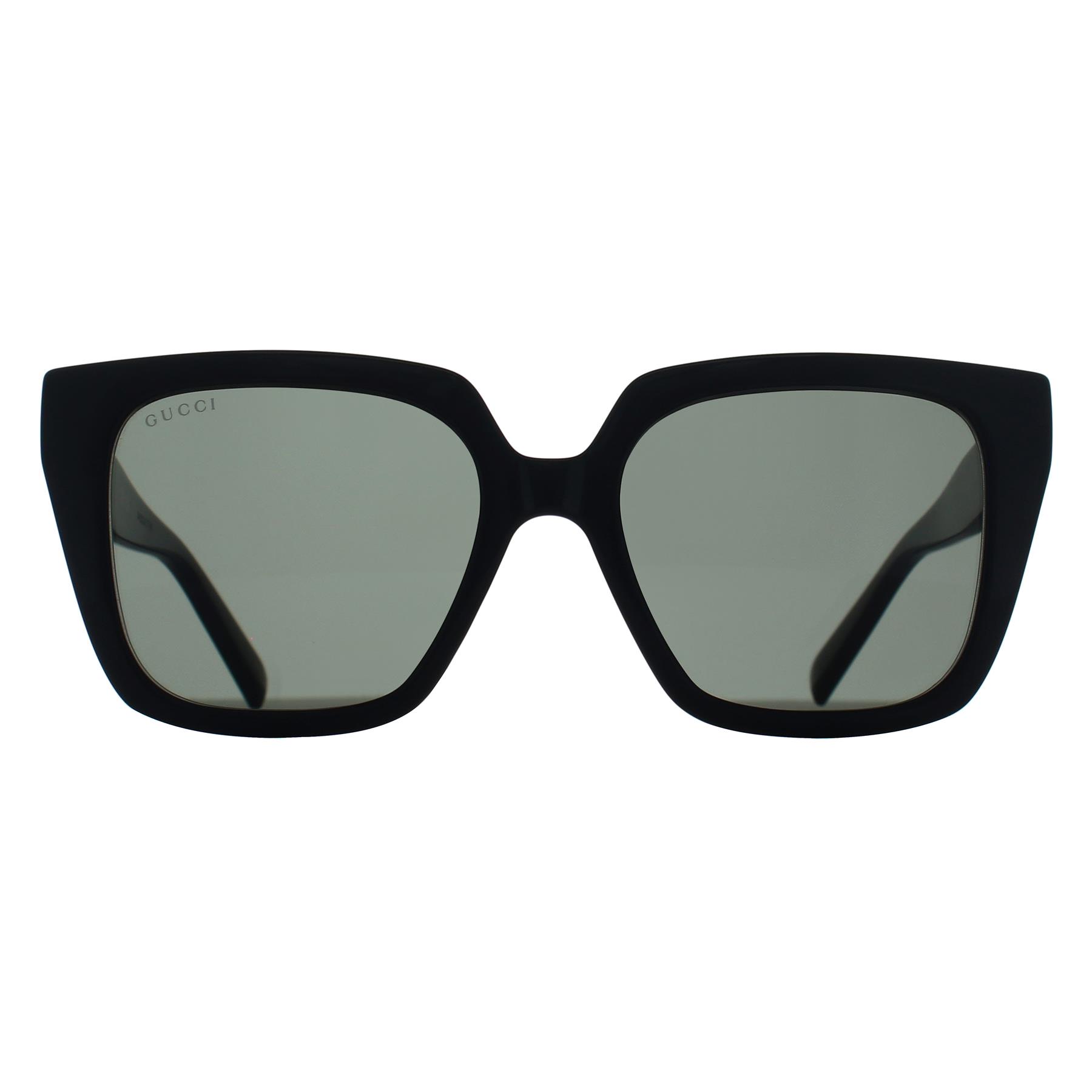 Gucci Women's  Square Female Black Grey GG2102S Sunglasses , BrandAlley