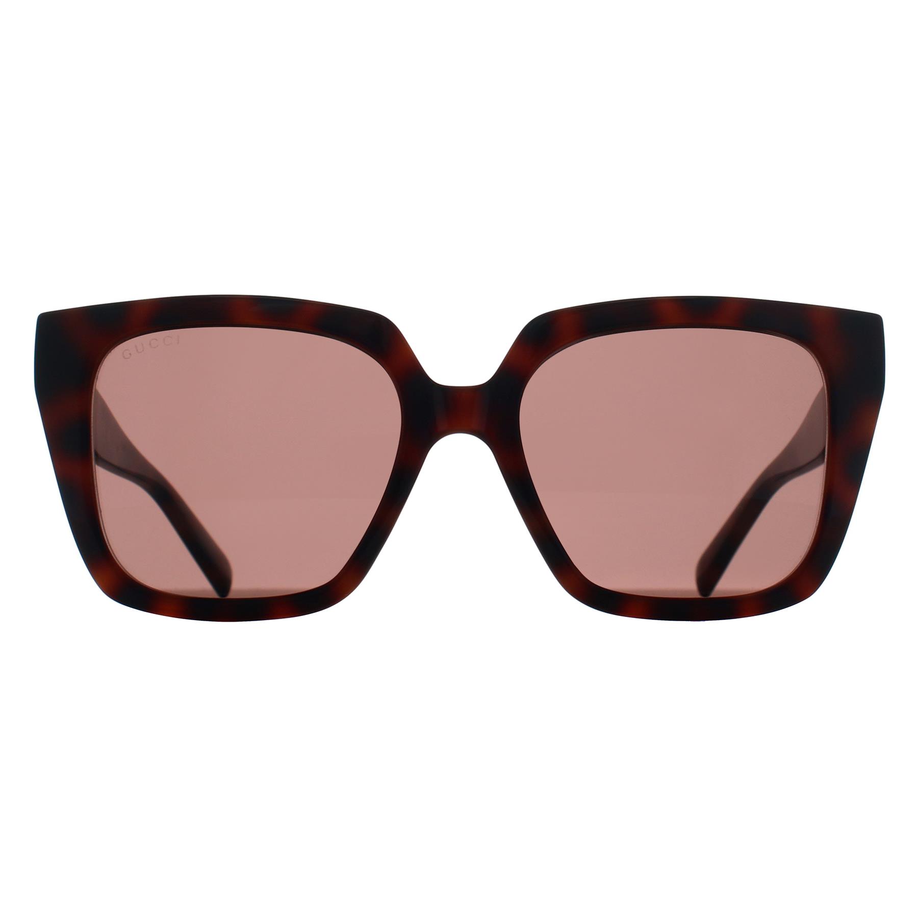 Gucci Women's  Square Female Brown Brown GG2102S Sunglasses , BrandAlley
