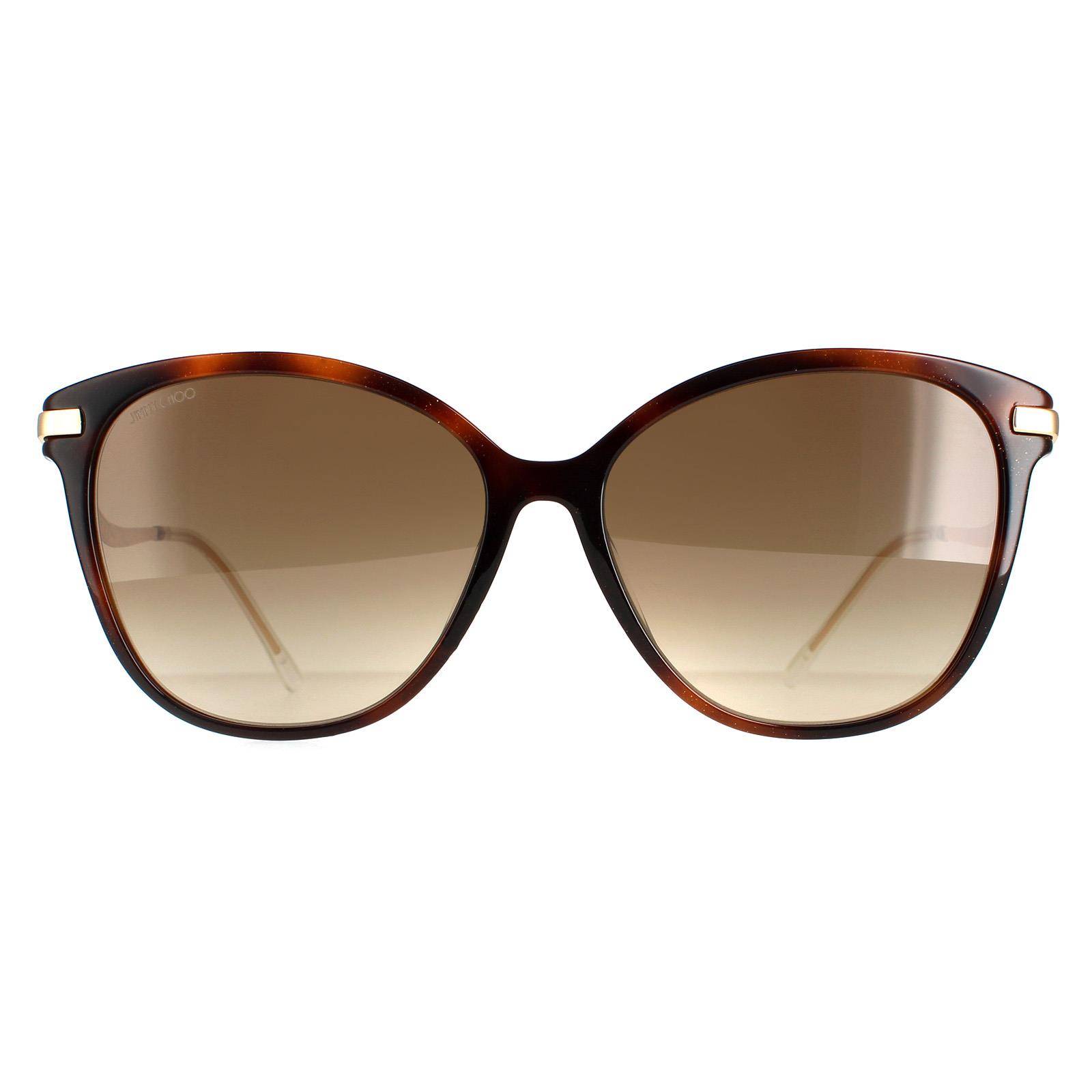Jimmy Choo Women's  Cat Eye Female Brown Brown Gradient Peg/F/S Sunglasses , BrandAlley