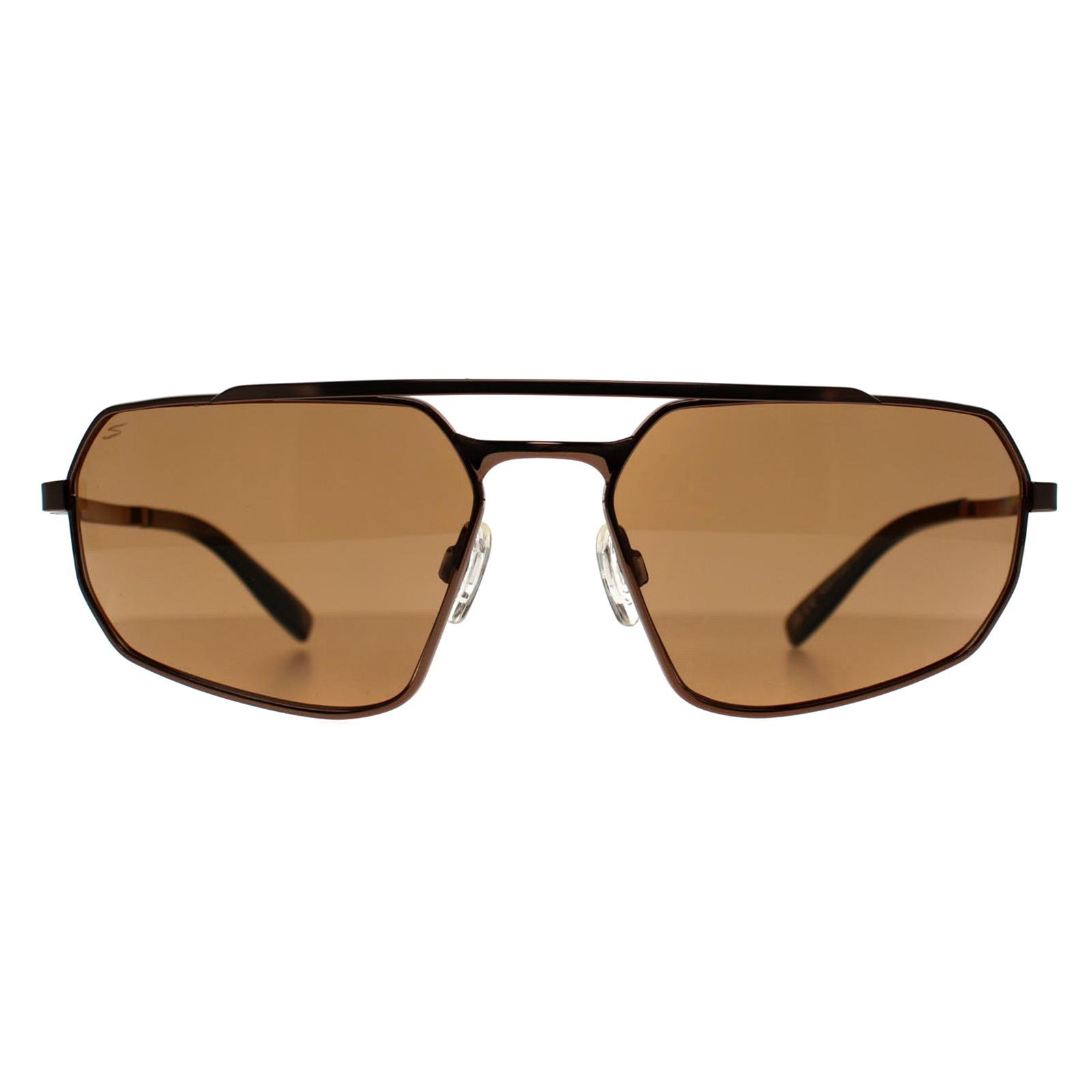 Serengeti Men's   Brown Rectangle Male Photochromic Hinkley Sunglasses , BrandAlley