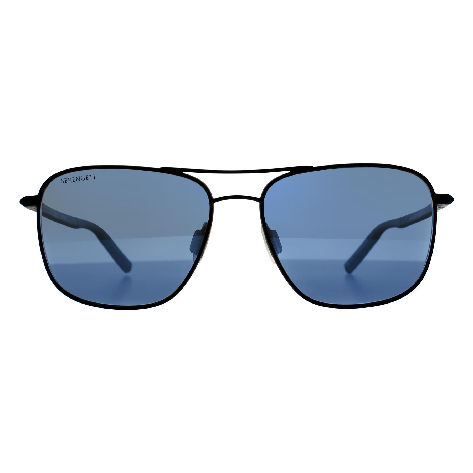 Serengeti Men's   Black Pilot Male Blue Photochromic Spello Sunglasses , BrandAlley