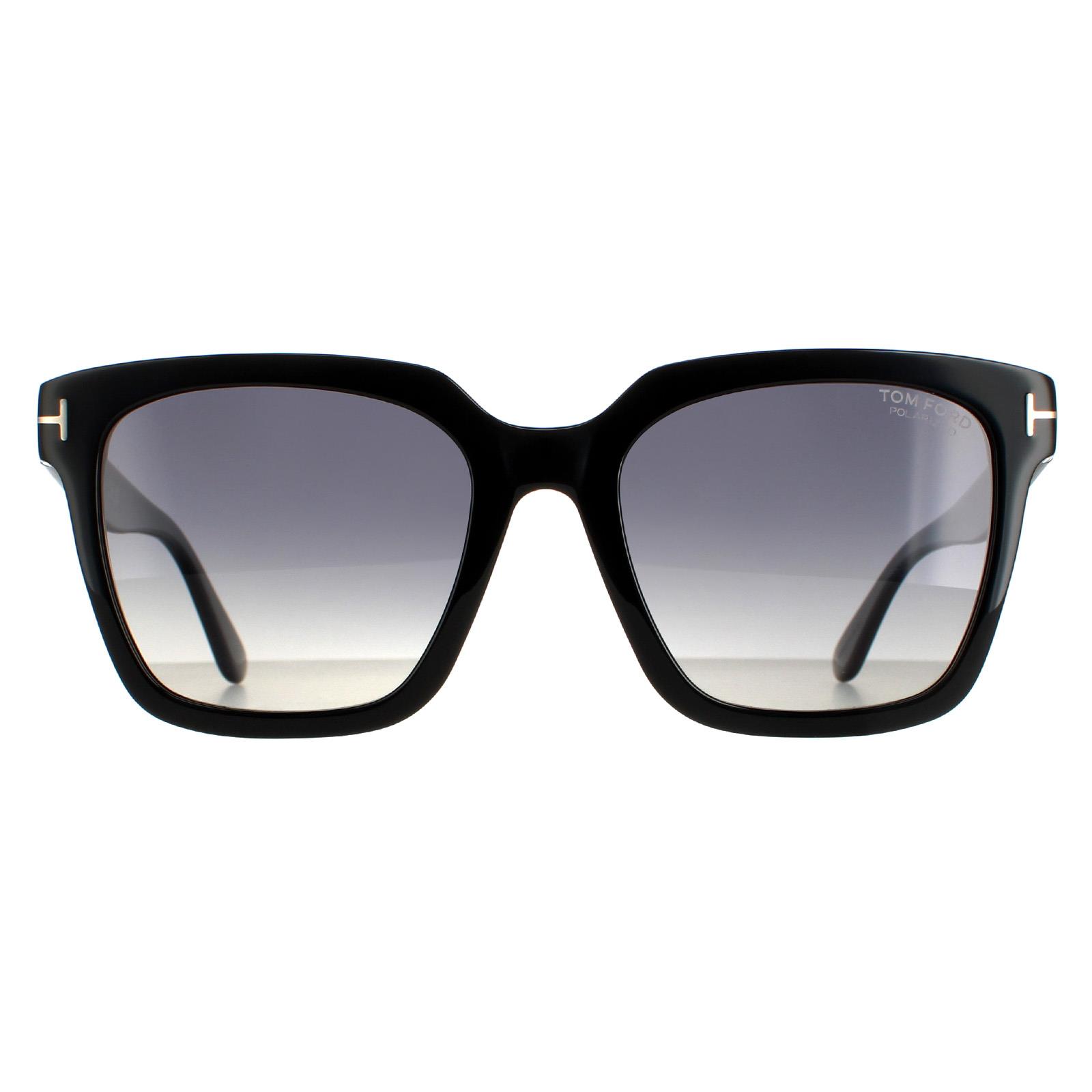 Tom Ford Women's   Black Square Smoke Polarised Selby Ft0952 Sunglasses , BrandAlley