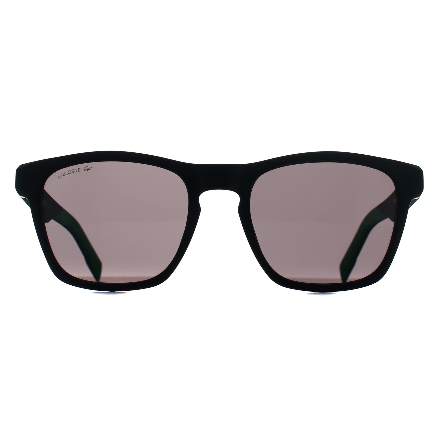 Lacoste Men's   Black Rectangle Male Gray L6018s Sunglasses , BrandAlley