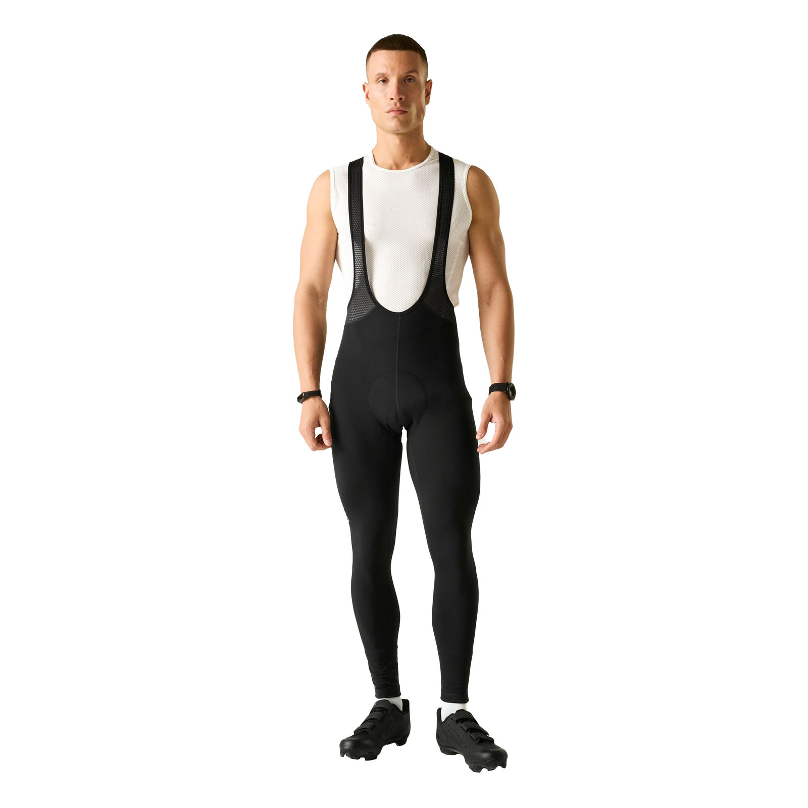 Dare2B Men's   Black Bib Shorts Ultra Bibbled Recycled Polyester in Size XS, BrandAlley