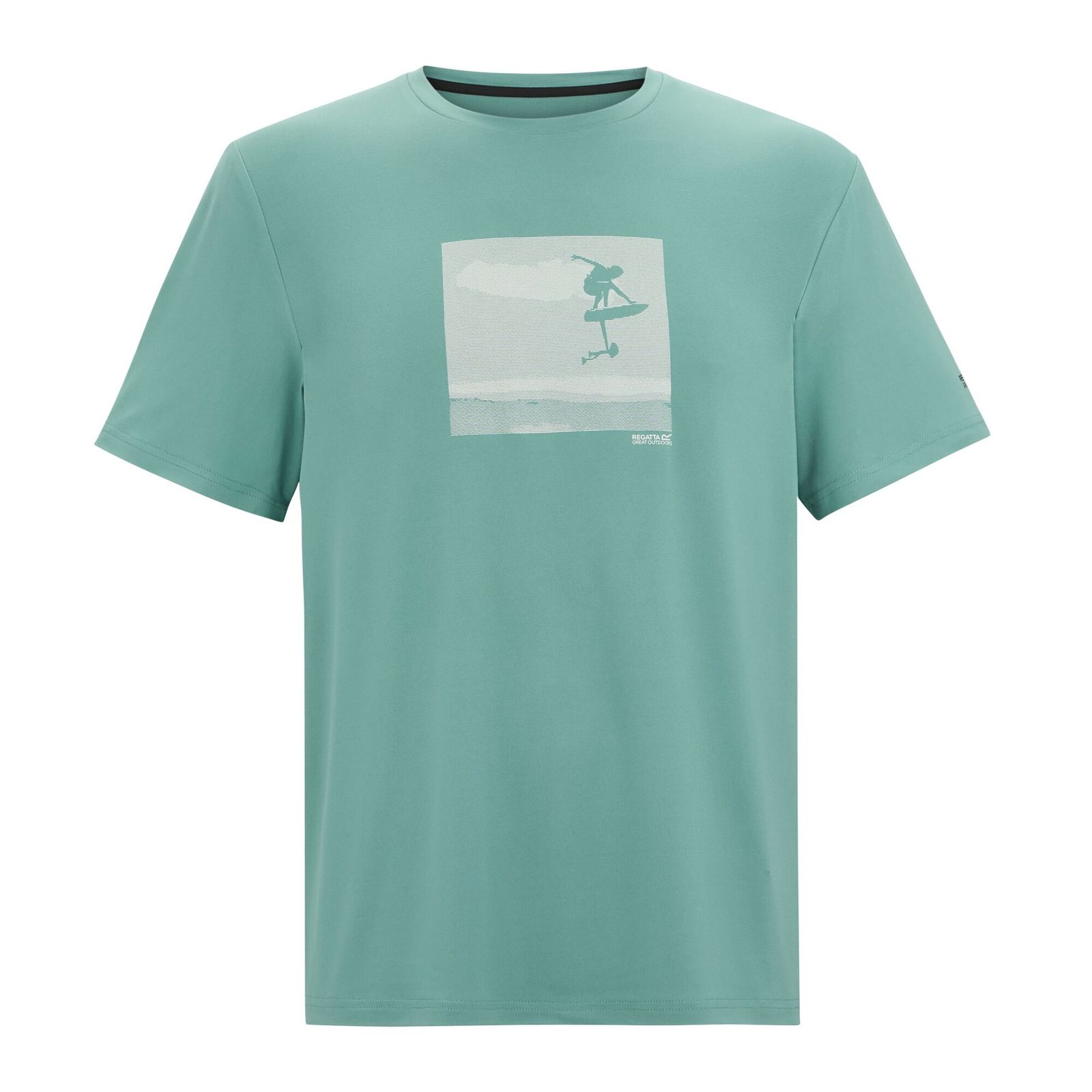 Regatta Men's  T-Shirt Fingal Polyester Arctic in Size 3XL, BrandAlley