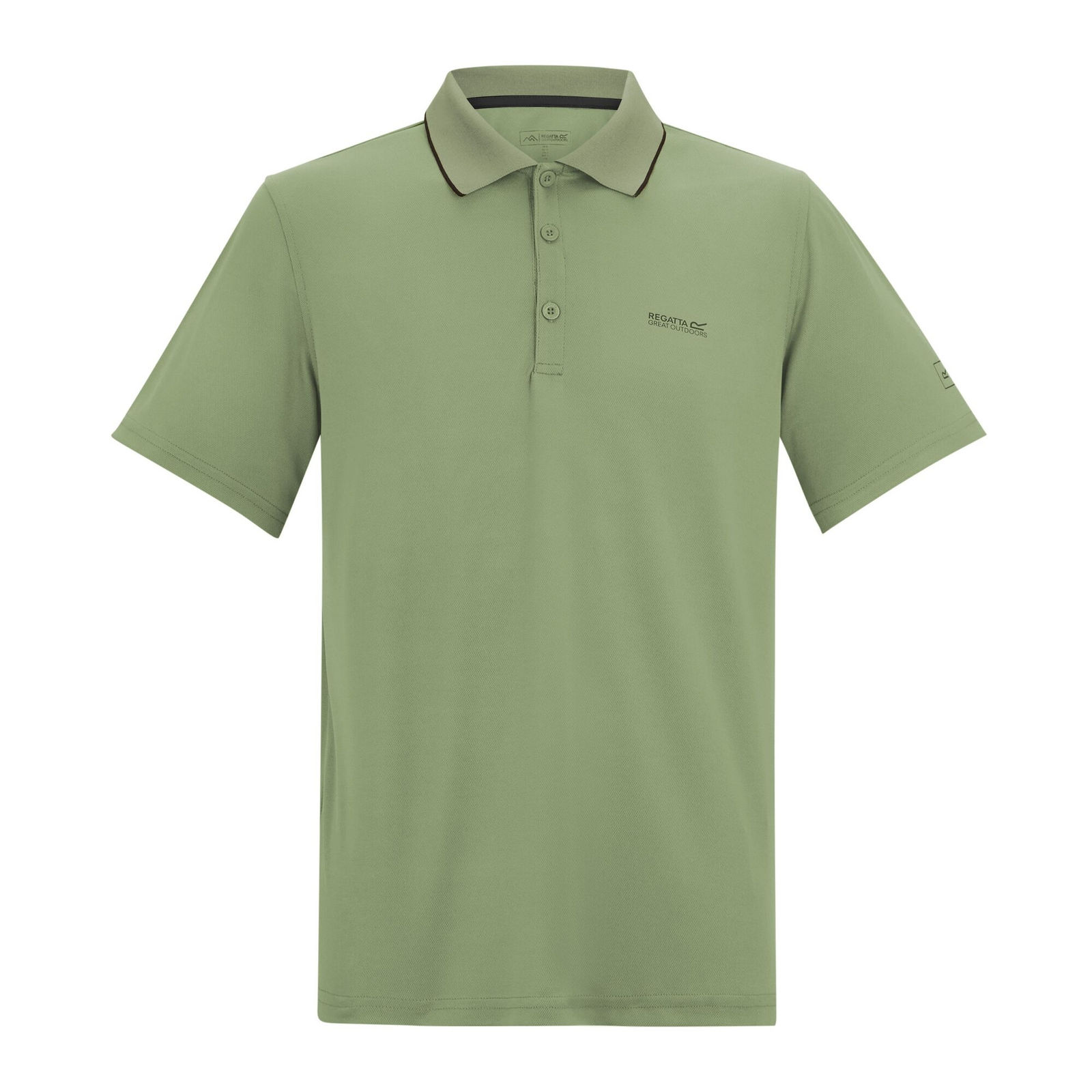 Regatta Men's   Blue Polo Shirt Maverick V Polyester Light Sage in Size M, BrandAlley