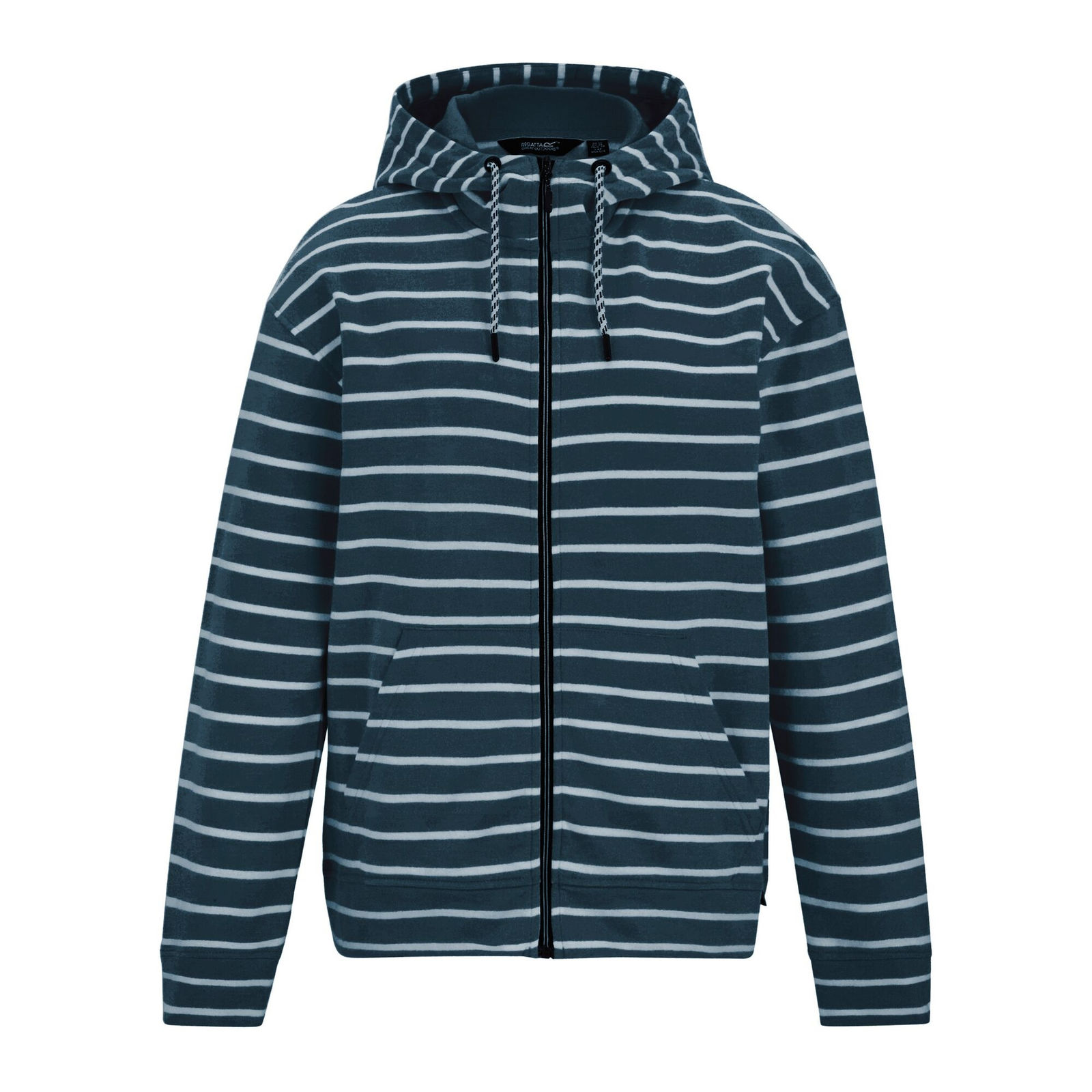 Regatta Women's  Full Zip Hoodie Bayletta Cotton Navy/White in Size 12, BrandAlley