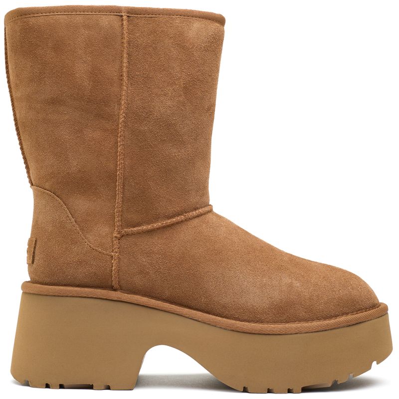 UGG Women's   Brown ® Classic Short New Heights Boots in Size 6, BrandAlley