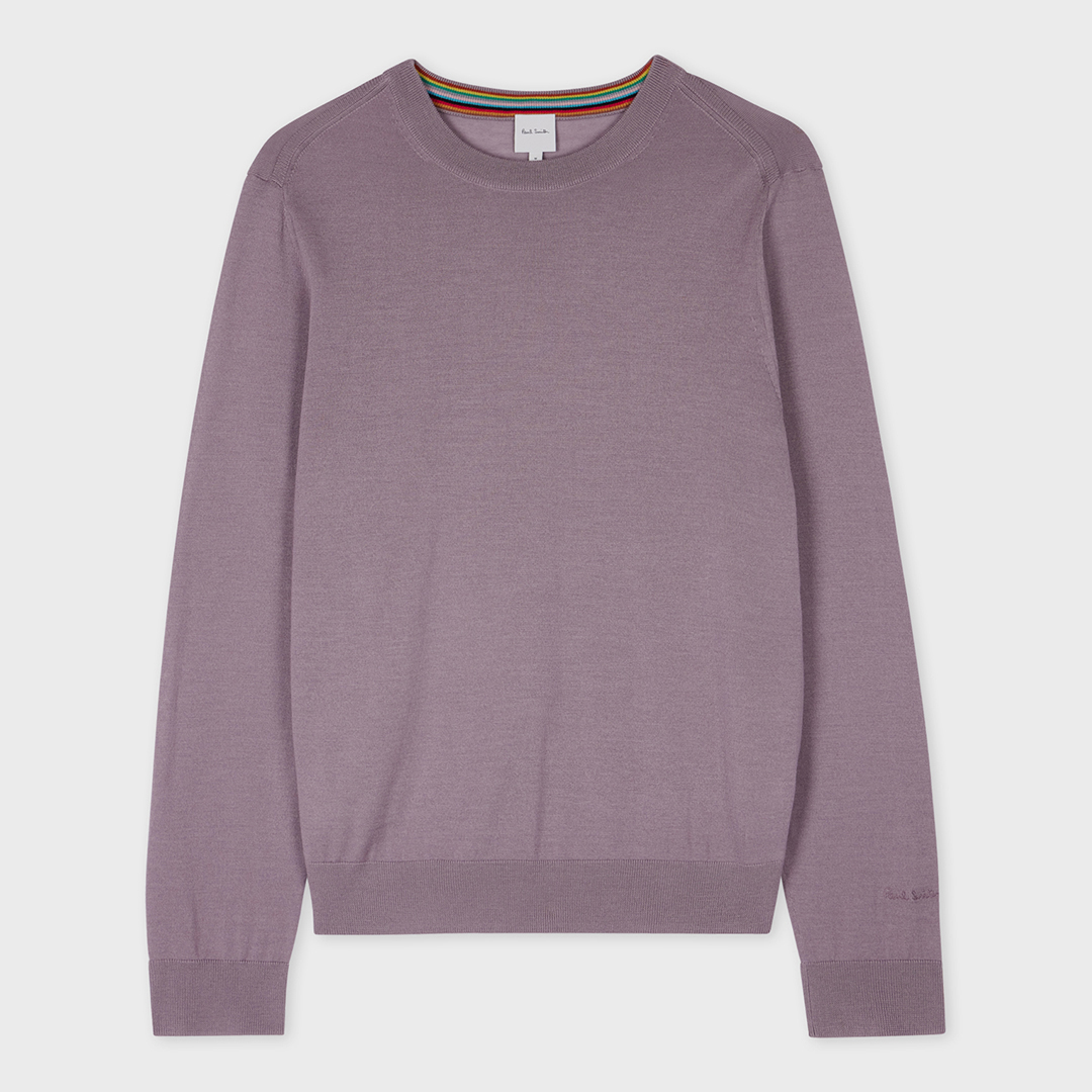 PAUL SMITH Men's   Purple Merino Wool Jumper in Size M, BrandAlley