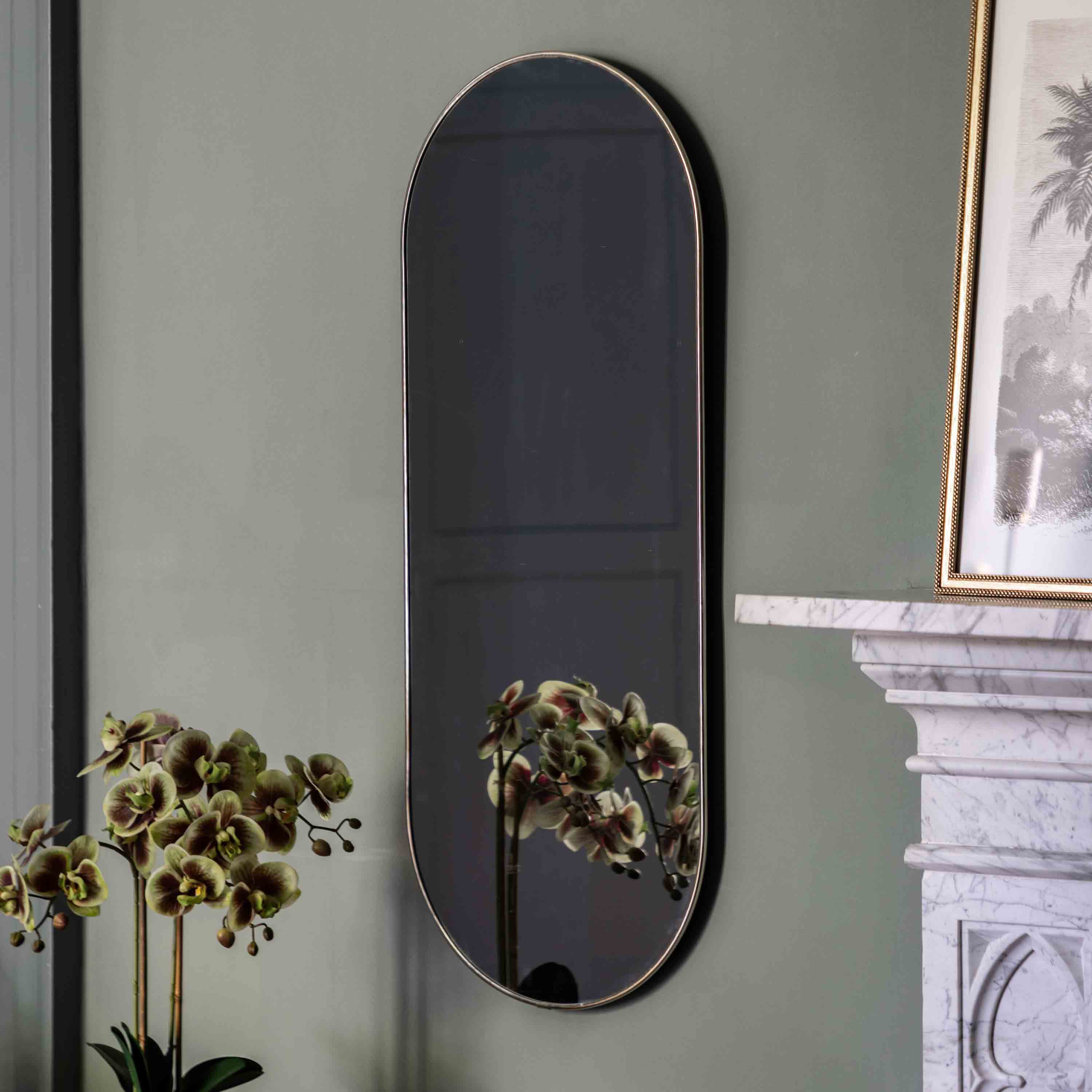 Gallery Living   Hyaline Elipse Mirror - H:100 x W:40cm in Size +44, BrandAlley