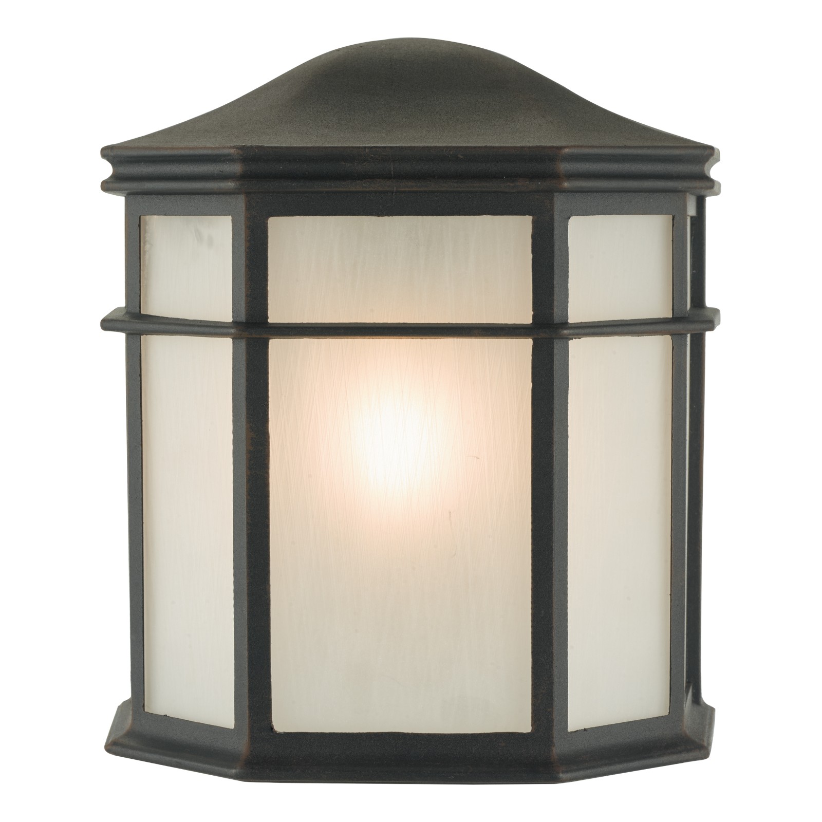 The Lighting Studio    Black Dulbecco Outdoor Wall Light Opal Acrylic Ip44, BrandAlley