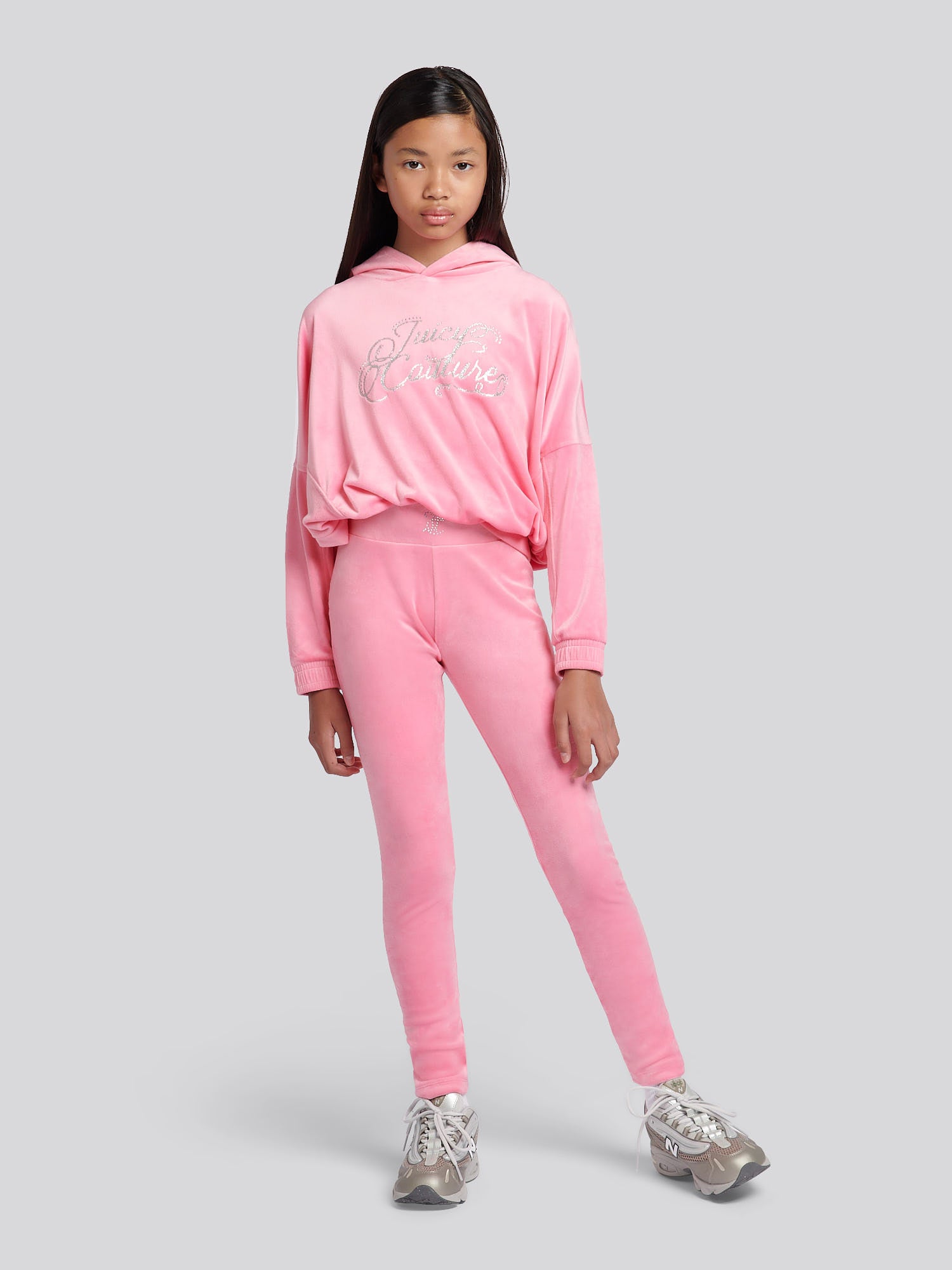 Juicy Couture Girls   Relaxed Hoodie & Velour Legging Set Morning Glory in Size 14/15 Years, BrandAlley