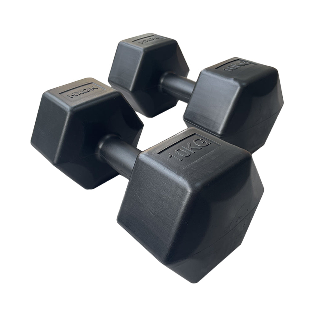 HXGN   2 x 10kg Hex Dumbbells Pair , BrandAlley