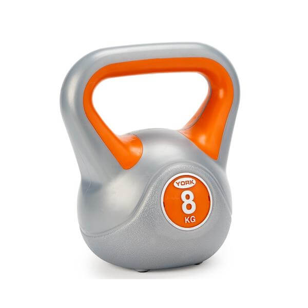 York    Orange 8Kg Vinyl Kettlebell , BrandAlley