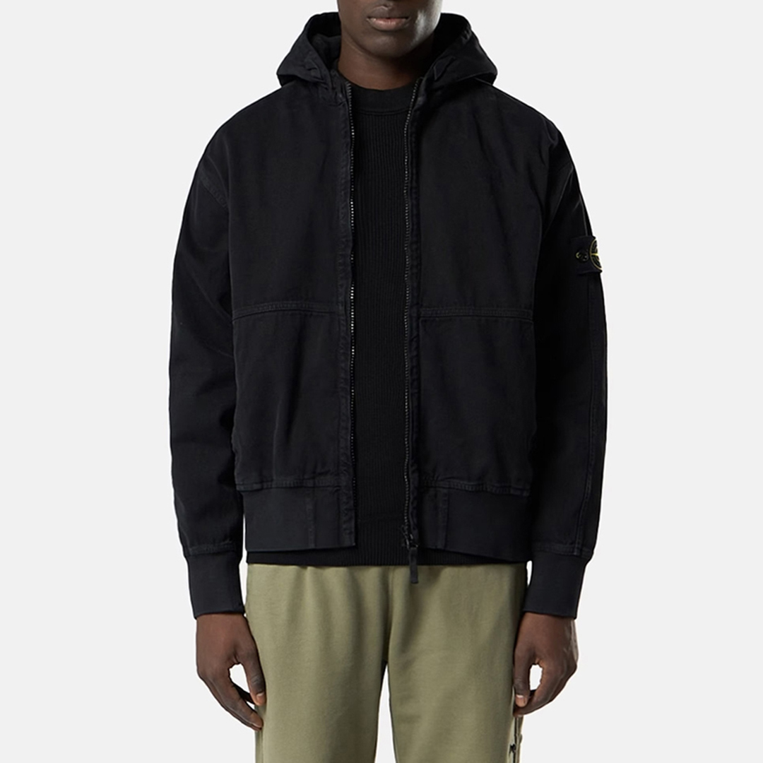 Stone Island Men's  Black Zip Up Jacket in Size M, BrandAlley
