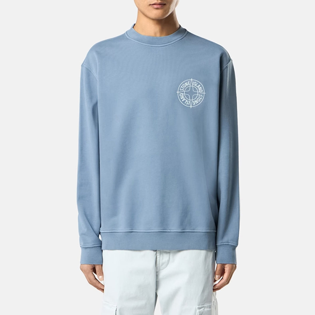 Stone Island Men's  Avio Blue Jumper in Size S, BrandAlley